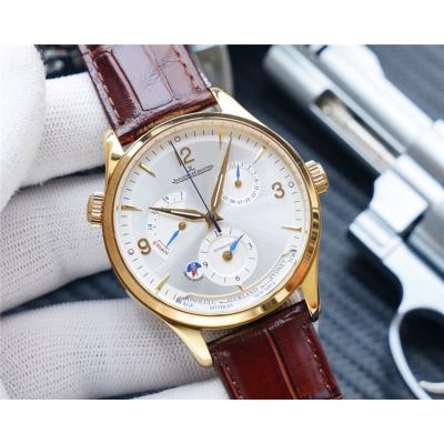 Replica Master A21j Automatic Movement Mens Watch Silver Dial Leather Strap E184