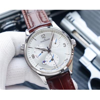 Replica Master A21j Automatic Movement Mens Watch Silver Dial Leather Strap E184