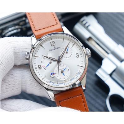 Replica Master A21j Automatic Movement Mens Watch Silver Dial Leather Strap E184