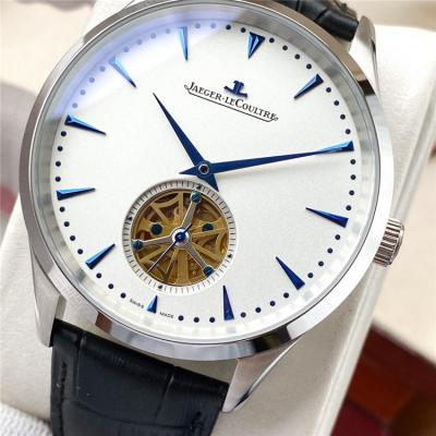 Replica Master A21j Automatic Movement Mens Watch White Tourbillon Dial Leather Strap A E188