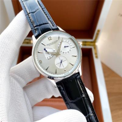 Replica Geophysic A21j Automatic Movement Mens Watch Silver Dial Leather Strap E190