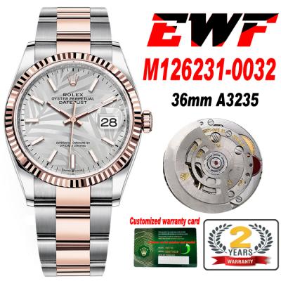 EWF Datejust 36 126200 A3235 Automatic Mens Watch ...