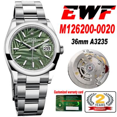 EWF Datejust 36 126200 A3235 Automatic Mens Watch ...