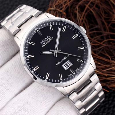 Replica Commander Japan Quartz Movement Mens Watch Silver Dial Stainless Steel A E01