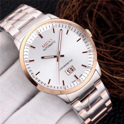 Replica Commander Japan Quartz Movement Mens Watch Silver Dial Stainless Steel A E01