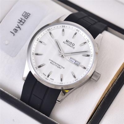 Replica Multifort A21j Automatic Movement Mens Watch White Dial Leather Strap A E03