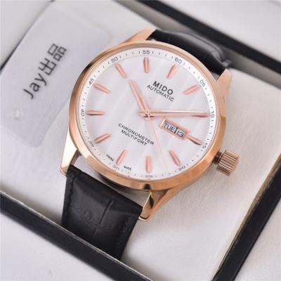 Replica Multifort A21j Automatic Movement Mens Watch White Dial Leather Strap A E03