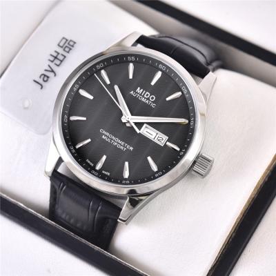 Replica Multifort A21j Automatic Movement Mens Watch White Dial Leather Strap A E03