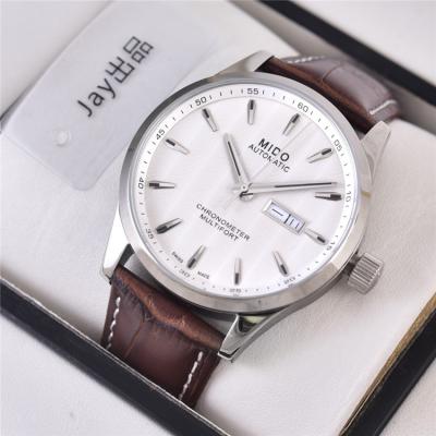 Replica Multifort A21j Automatic Movement Mens Watch White Dial Leather Strap A E03