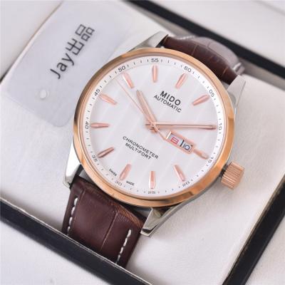 Replica Multifort A21j Automatic Movement Mens Watch White Dial Leather Strap A E03