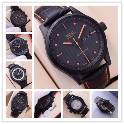 Replica Multifort A21j Automatic Movement Mens Watch Black Dial Leather Strap F01