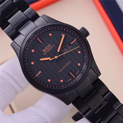 Replica Multifort A21j Automatic Movement Mens Watch Black Dial PVD Steel F02