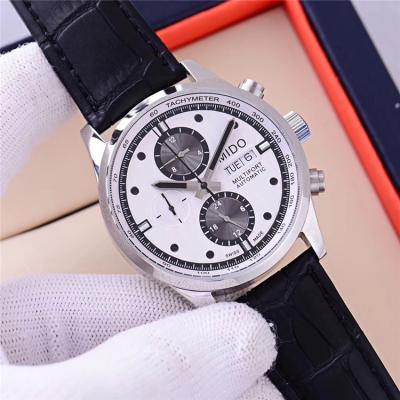 Replica Multifort A21j Automatic Movement Mens Watch White Dial Leather Strap B F03