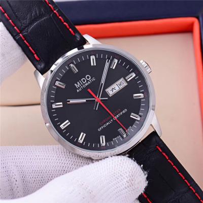 Replica Commander A21j Automatic Movement Mens Watch White Dial Leather Strap B F04