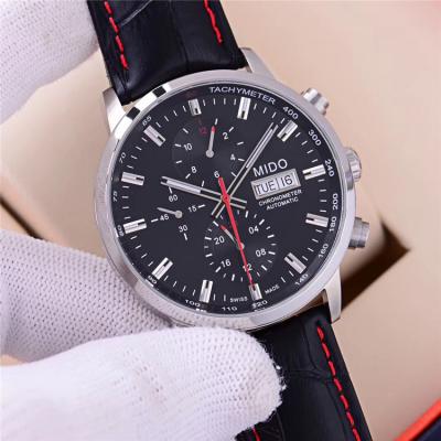 Replica Commander A21j Automatic Movement Mens Watch Blue Dial Leather Strap B F05