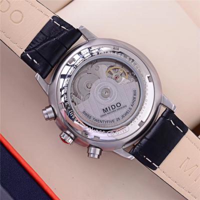 Replica Commander A21j Automatic Movement Mens Watch Blue Dial Leather Strap B F05