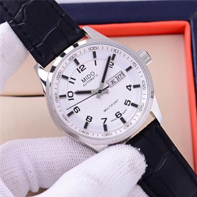 Replica Multifort A21j Automatic Movement Mens Watch Black Dial Leather Strap B F06