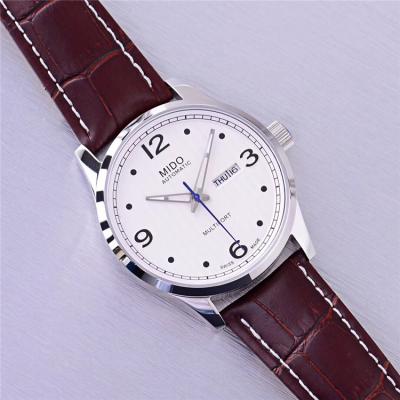 Replica Multifort A21j Automatic Movement Mens Watch Black Dial Leather Strap B F06