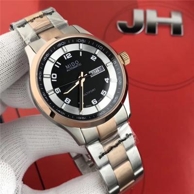 Replica Multifort Japan Miyota 8215 Automatic Movement Mens Watch Black Dial Two Tone Rose Gold A F07