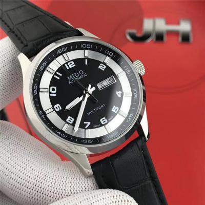 Replica Multifort Japan Miyota 8215 Automatic Movement Mens Watch Black Dial Leather Strap C F07