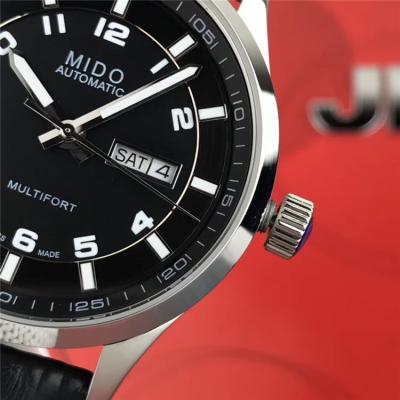 Replica Multifort Japan Miyota 8215 Automatic Movement Mens Watch Black Dial Leather Strap C F07