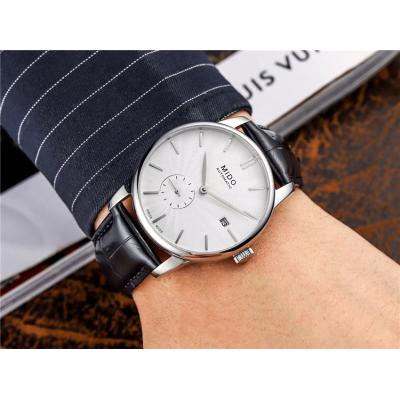 Replica Belluna A21j Automatic Movement Mens Watch Black Dial Leather Strap A F08