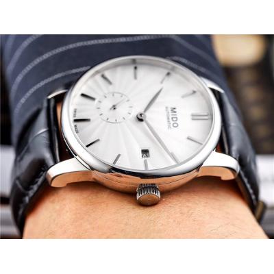 Replica Belluna A21j Automatic Movement Mens Watch Black Dial Leather Strap A F08