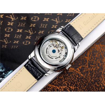 Replica Belluna A21j Automatic Movement Mens Watch Black Dial Leather Strap A F08