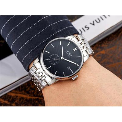 Replica Belluna A21j Automatic Movement Mens Watch White Dial Two Tone Rose Gold B F08