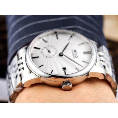 Replica Belluna A21j Automatic Movement Mens Watch White Dial Two Tone Rose Gold B F08