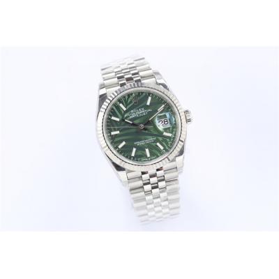 EWF Datejust 36 126200 A3235 Automatic Mens Watch Green Palm Dial 904L SS Oyster Bracelet Best Edition