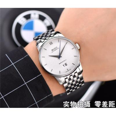 Replica Baroncelli Japan Quartz Movement Mens Watch White Dial Stainless Steel F09