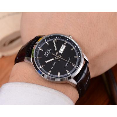 Replica Commander A21j Automatic Movement Mens Watch White Dial Leather Strap B F10