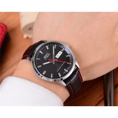 Replica Commander A21j Automatic Movement Mens Watch White Dial Leather Strap B F10