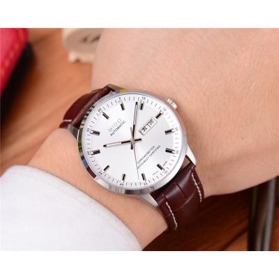 Replica Commander A21j Automatic Movement Mens Watch White Dial Leather Strap B F10