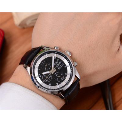 Replica Multifort A21j Automatic Movement Mens Watch White Dial Leather Strap A F11