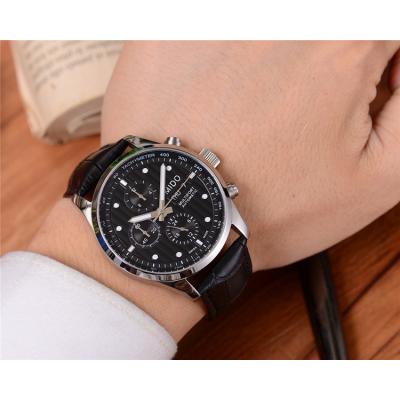 Replica Multifort A21j Automatic Movement Mens Watch White Dial Leather Strap A F11