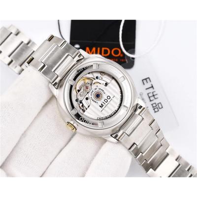 Replica Commander A2836 Automatic Movement Mens Watch White Dial Two Tone Rose Gold A F12