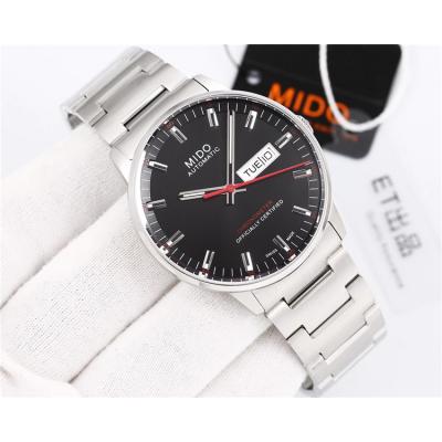 Replica Commander A2836 Automatic Movement Mens Watch Black Dial Stainless Steel B F12