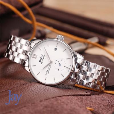 Replica Baroncelli A21j Automatic Movement Mens Watch White Dial Leather Strap A G01