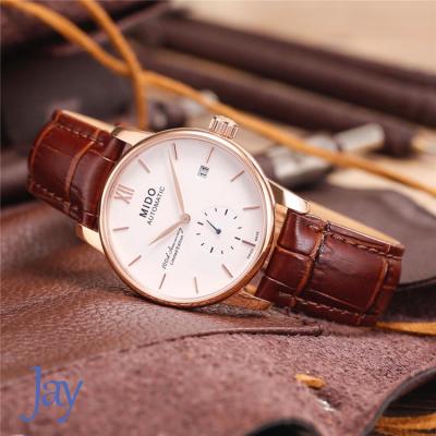 Replica Baroncelli A21j Automatic Movement Mens Watch White Dial Leather Strap A G01