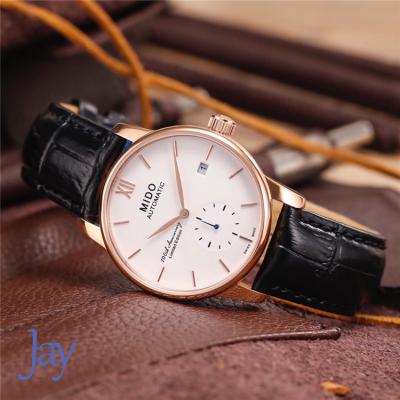 Replica Baroncelli A21j Automatic Movement Mens Watch White Dial Leather Strap A G01