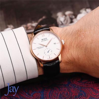 Replica Baroncelli A21j Automatic Movement Mens Watch White Dial Stainless Steel B G01