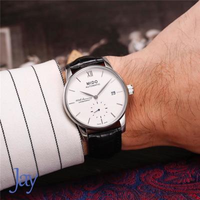 Replica Baroncelli A21j Automatic Movement Mens Watch White Dial Stainless Steel B G01