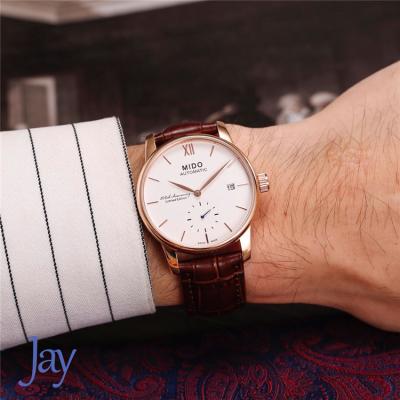 Replica Baroncelli A21j Automatic Movement Mens Watch White Dial Stainless Steel B G01