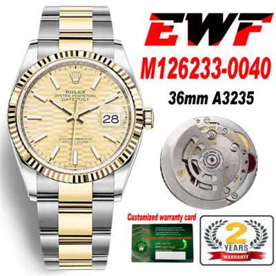 EWF Datejust 36 126200 A3235 Automatic Mens Watch ...