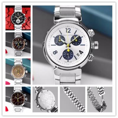 Replica Tambour Moon Swiss Quanrtz Movement Womens Watch White Dial Stainless Steel F06