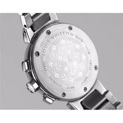 Replica Tambour Moon Swiss Quanrtz Movement Womens Watch White Dial Stainless Steel F06