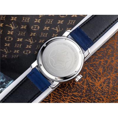 Replica Traditional Japan Quartz Movement Mens Watch White Dial Leather Strap C06