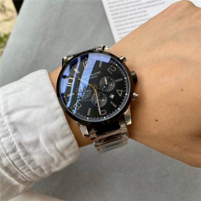 Replica Traditional A21j Automatic Movement Mens Watch Blue Dial Leather Strap C13